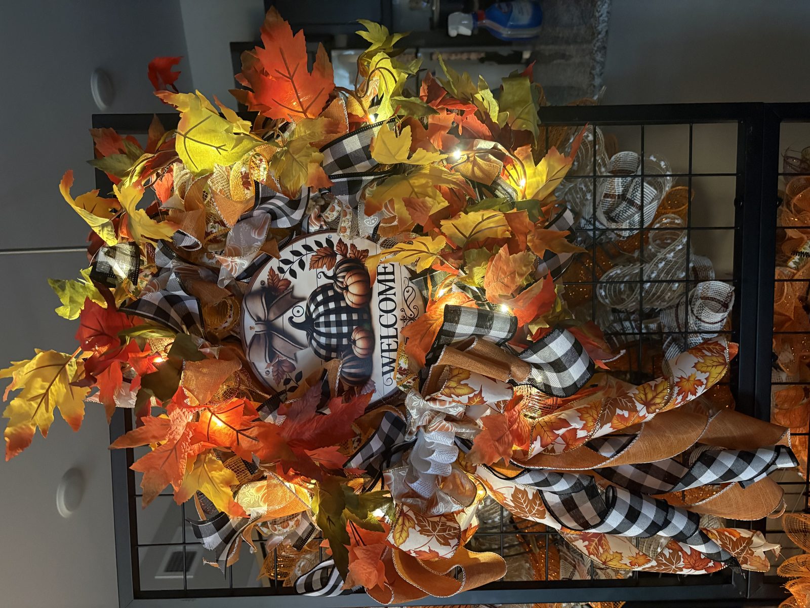 Raiders football wreath